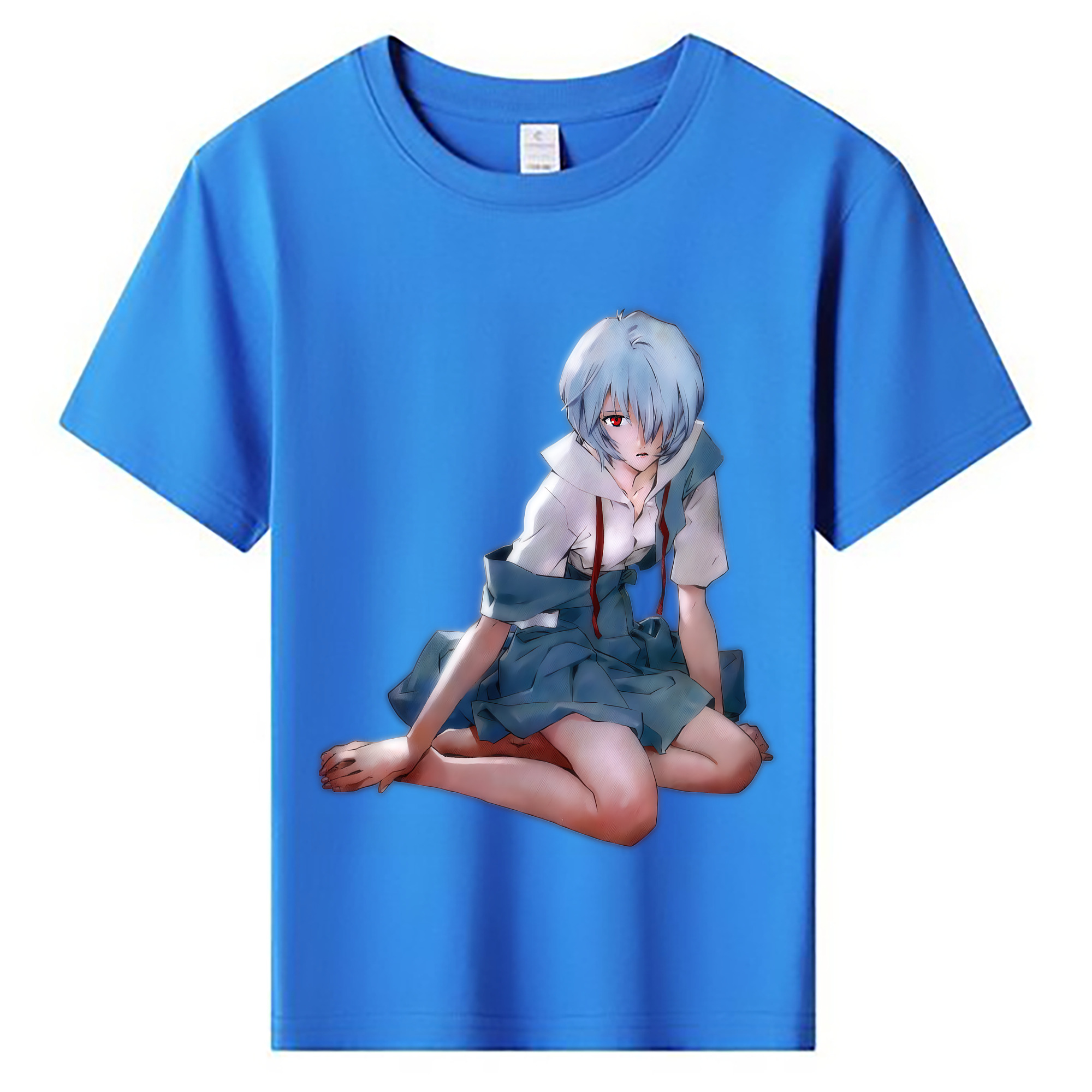 （画像用） EVA 新世紀エヴァンゲリオン 綿100％キッズTシャツ（フロントプリント）